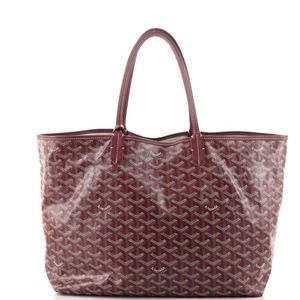 Goyard Saint Louis Tote Coated Canvas PM Red